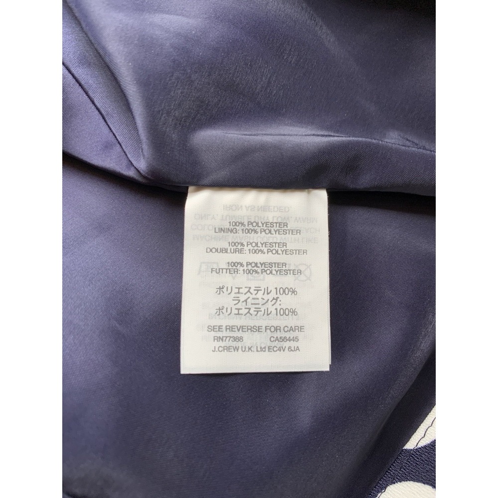 J Crew Navy And White Polka Dot Tiered Ruffle Hem Mini Skirt Women's Size 2 - Picture 5 of 13
